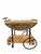 Vintage Italian Burl Marquetry Tea Bar Cart For Sale In Chicago - Image 6 of 12