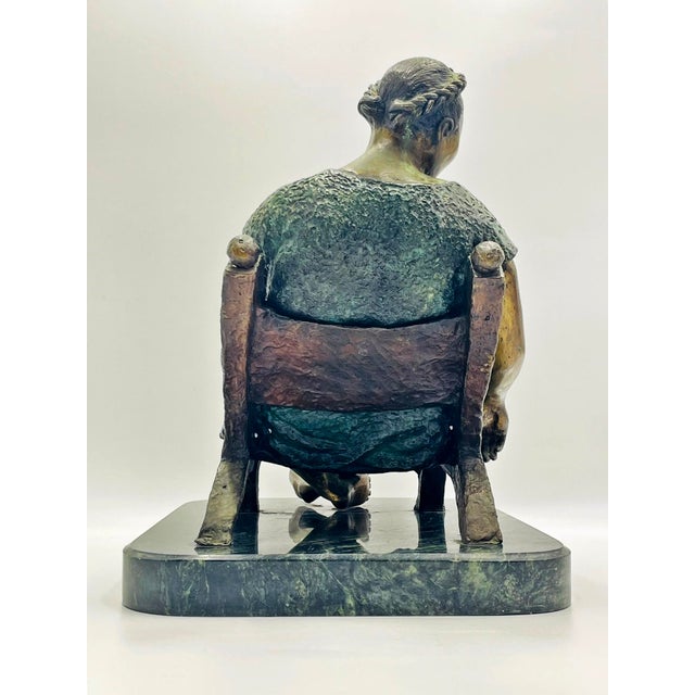 Mother and Child – Bronze Sculpture by Martin González Perez, Signed & Numbered For Sale - Image 13 of 18