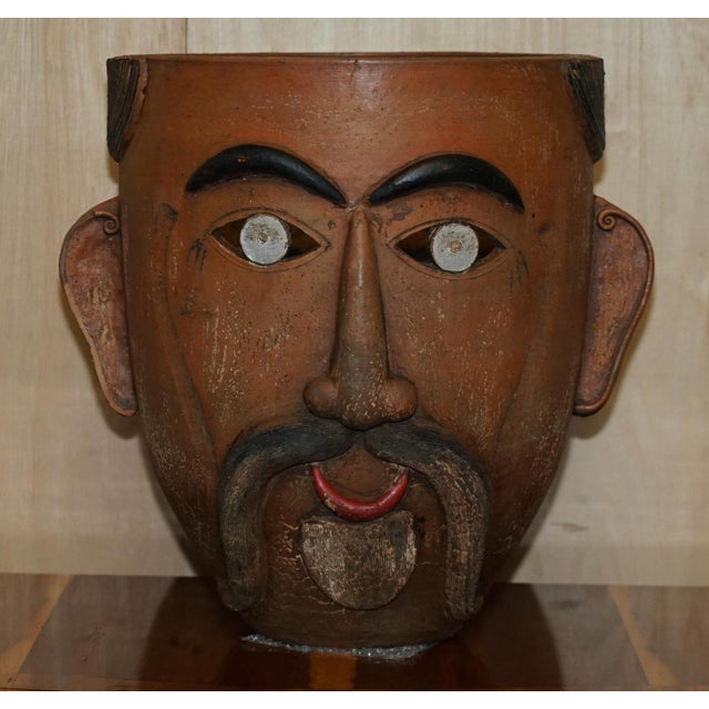 Vintage Mexican Folk Art Terracotta Pots, 1960s, Set of 2 For Sale - Image 10 of 18