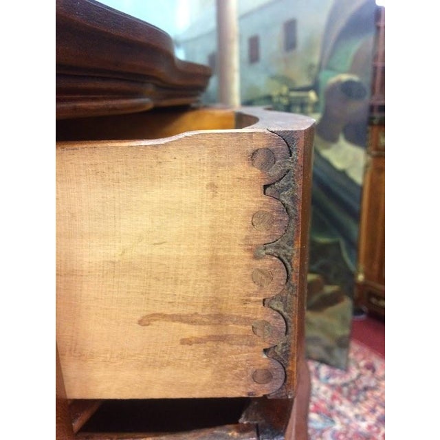 Antique Serpentine Dresser, Antique Tall Chest of Drawers For Sale - Image 9 of 13