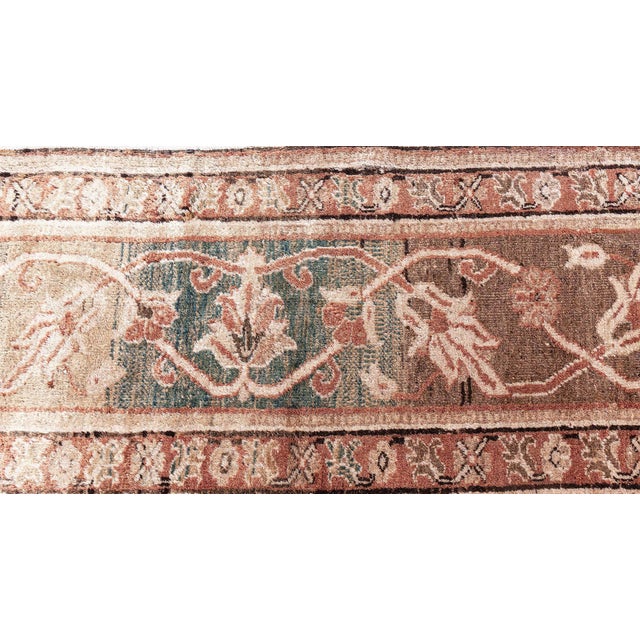 Authentic Antique Indian Amritsar Handmade Wool Rug For Sale - Image 4 of 10