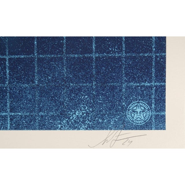 Shepard Fairey, Overloading the Grid (David Byrne), Lithograph For Sale - Image 6 of 7