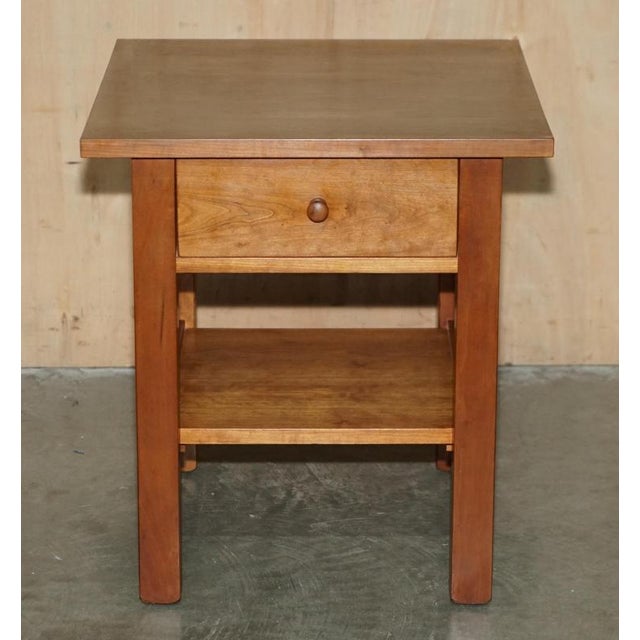 Cherrywood Side Tables or Nightstands from Harrods London, Set of 2 For Sale - Image 4 of 18