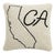 California Hook Pillow, 14" x 14" For Sale