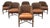 Set of Six McGuire Rattan Caned Toboggan Dining Chairs For Sale
