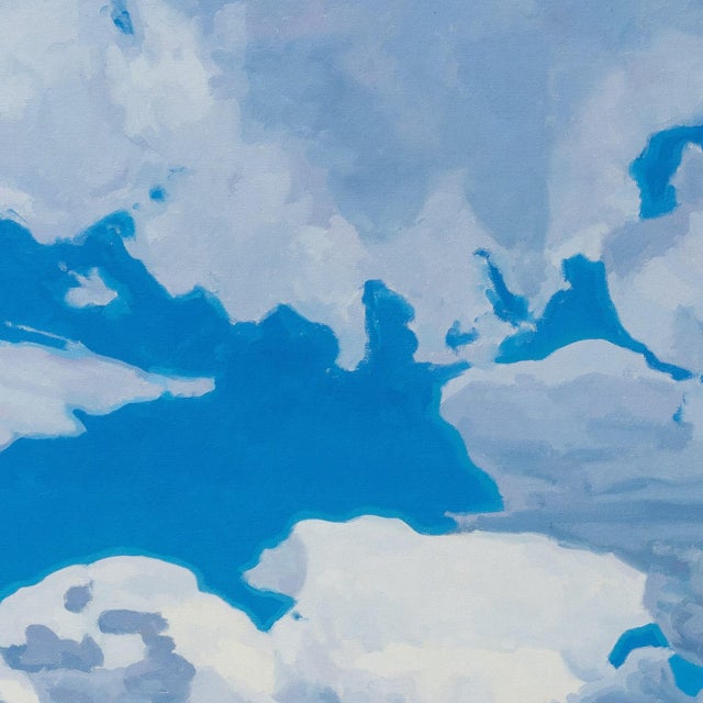 The Rhythm of the Sky by Michael Magrin | Oil on Linen Mountain Landscape With Clouds For Sale In Denver - Image 6 of 14