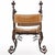 1900 - 1909 A French Savonarola Style Iron and Bronze Chair, C. 1900. For Sale - Image 5 of 9