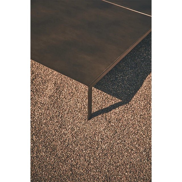 Contemporary De Padova Metallaro Coffee Table For Sale - Image 3 of 4