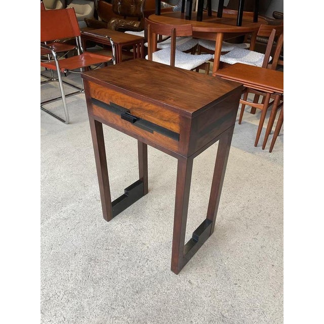 Art Deco Walnut Single Drawer Side Table by J.J Faulkner for Acme For Sale - Image 10 of 17