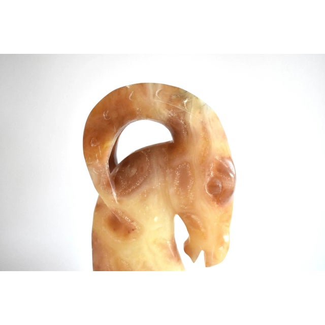 1930s Pair of Marble Ibex Bookends For Sale In San Francisco - Image 6 of 11