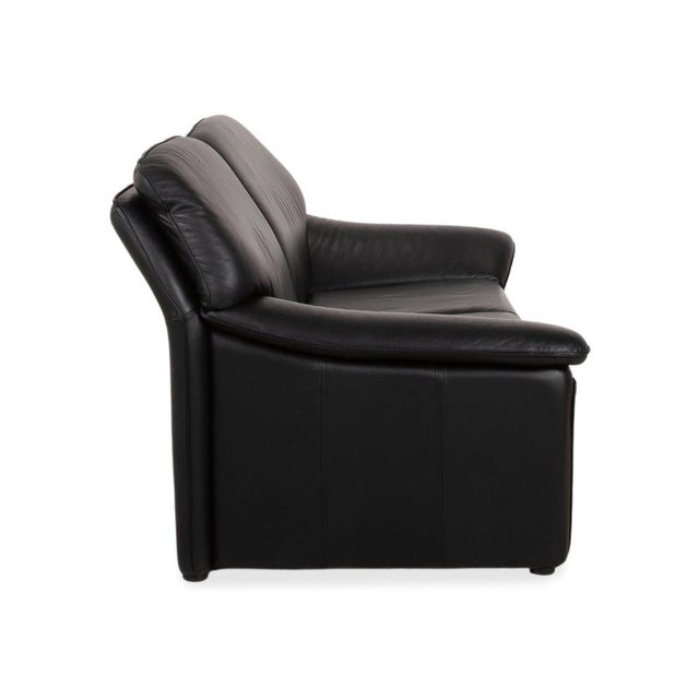 Atlanta 2-Seater Sofa in Black Leather from Laauser For Sale - Image 11 of 14