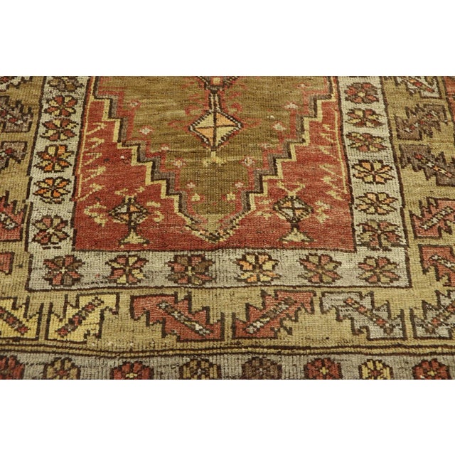Vintage Turkish Oushak Rug - 03'07 X 06'08 For Sale - Image 4 of 8