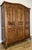 Vintage French Louis XVI Style Carved Oak 3-Door Wardrobe For Sale - Image 5 of 16