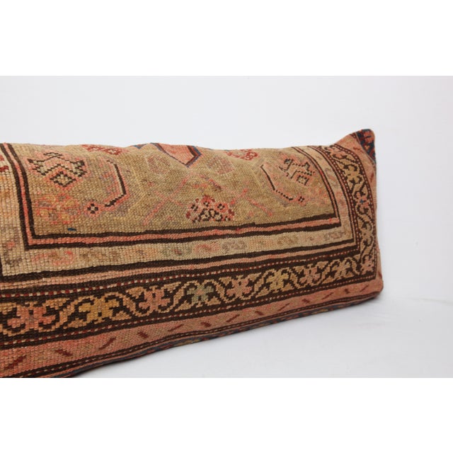 Coffee Boho Chic Decorative Lumbar Pillow - Rustic Geometric Accent Cushion - 19'' X 38'' For Sale - Image 8 of 10