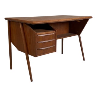 Vintage Danish Modern Desk attributed to Gunnar Nielsen for Tibergaard, 1960s For Sale