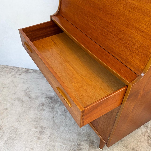 Jentique Teak Writing Bureau, 1960s For Sale - Image 9 of 13