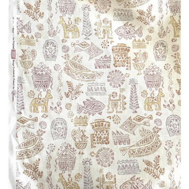 Barry Dixon for Vervain "Maya" Fabric - 3.75 Yards For Sale In Miami - Image 6 of 7