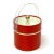 Engine Red & Gold-Trimmed Vintage Ice Bucket For Sale - Image 4 of 7