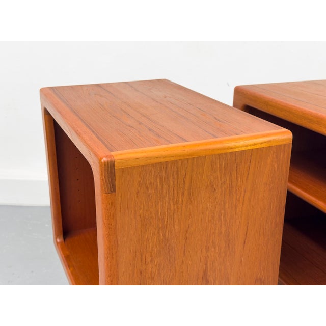 Wood Danish Teak Nightstands from CFC Silkeborg, 1970s, Set of 2 For Sale - Image 7 of 14