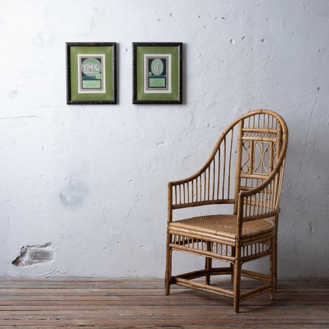 Cosimo Colombini engravings of antique gems with hand-coloring, circa 1760s. sight: 6 ¾ by 9 ¾ inches frame: 12 ½ by 15 ½...