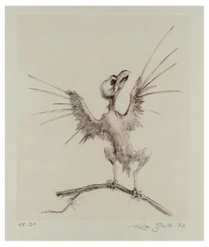 Leo Guida, Flight, Original Etching, 1972