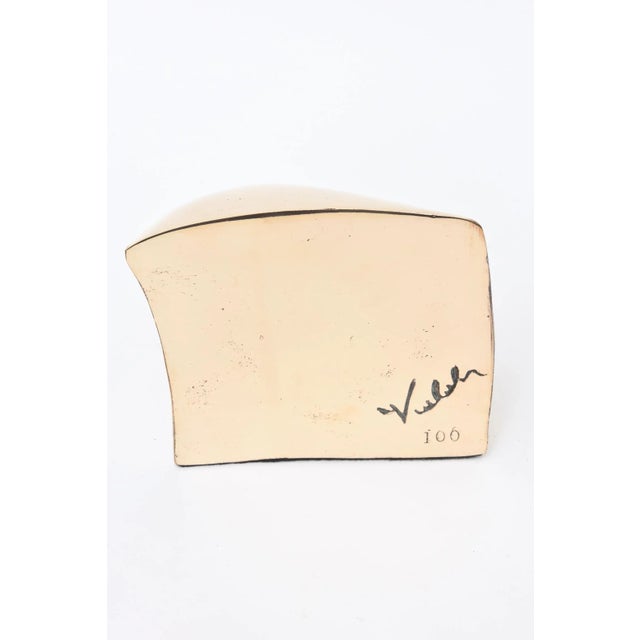 French Signed Modernist Cast Bronze Abstract Sculpture , 1990's For Sale - Image 10 of 12