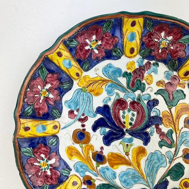 Vintage Sgraffito Plate by Mancinelli, 1950s For Sale - Image 4 of 11