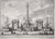 Etching on paper. The architect is Paolo Posi, and the image is engraved by Giuseppe Vasi. The title: Prospect of the...