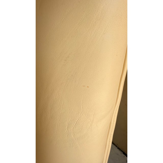 Kreiss Cream Leather Chippendale Style Armchairs – Pair For Sale - Image 11 of 15