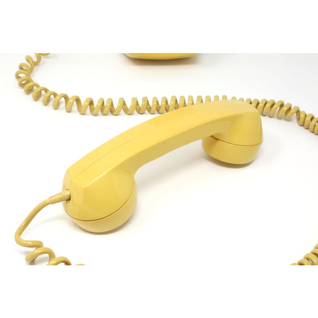 Vintage 1976 Starlite Yellow Rotary Wall Phone Chairish