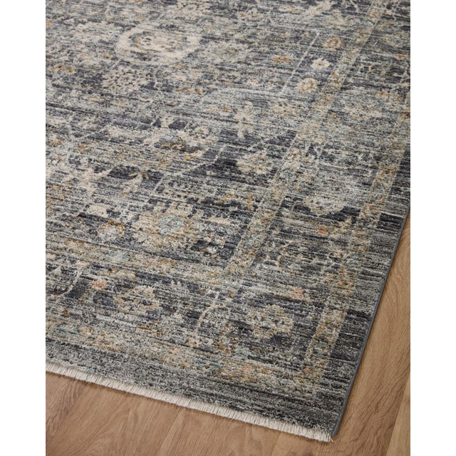 Textile Jean Stoffer x Loloi Katherine Midnight/ Tobacco 2'-7" x 8'-0" Runner Rug For Sale - Image 7 of 10