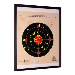 Framed Nra Shooting Target Reclaimed Recycled Wall Art For Sale