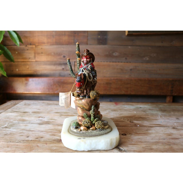 Vintage Sculpture the "Cactus Pete" by Ron Lee Dating From 1989 For Sale - Image 4 of 17