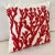 Coral Embroidered Pillow For Sale - Image 4 of 10