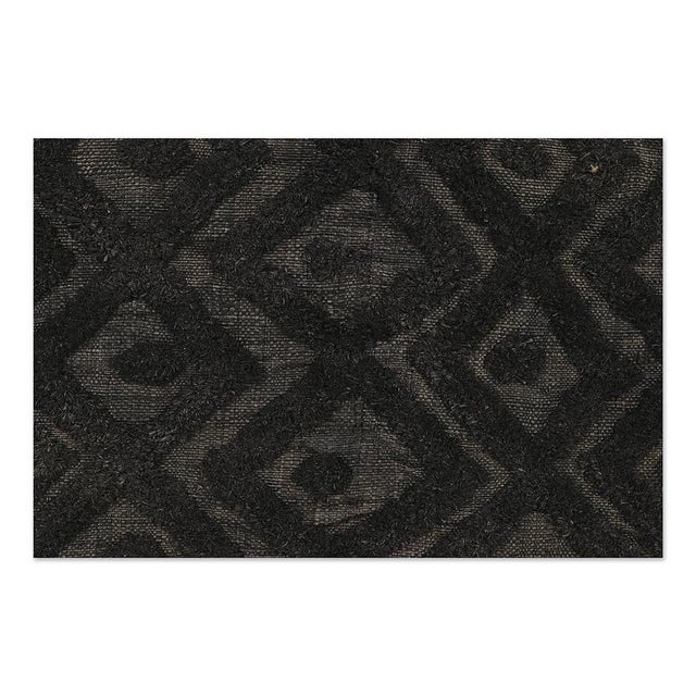 Framed Showo Raphia Wall Hanging, Congo For Sale - Image 3 of 4