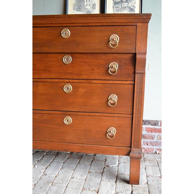 Antique Empire Oak Chest of Drawers For Sale - Image 4 of 10