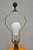 Orange Vintage Mid Century Modern Orange Lava Glazed Bulbous Ceramic Pottery Table Lamp For Sale - Image 8 of 12