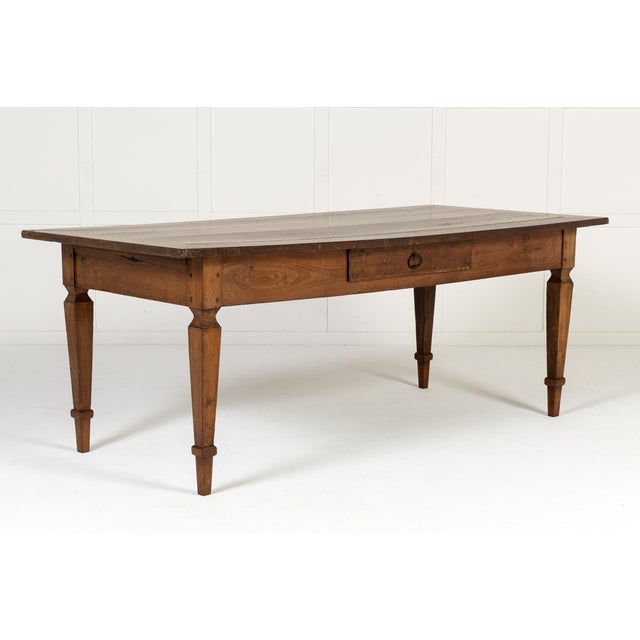 18th century french cherrywood farmhouse table an 18th century french cherry wood farmhouse table with a good width. the...