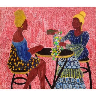 The Confrontation 1 (Abeni and Yeye's Mirage of Peace), Acrylic on Canvas Painting For Sale
