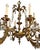 Antique Spanish Brass 6-Arm Heavy Chandelier With Crystal For Sale - Image 11 of 12
