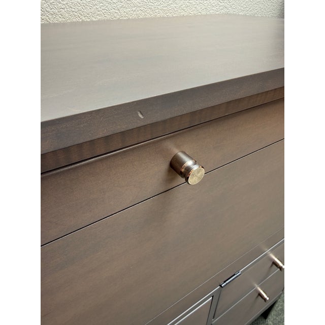 2010s Room & Board Linear Collection Office Armoire, Shell For Sale - Image 5 of 12