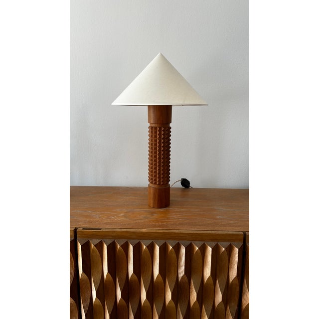 Beige Vintage Brutalist Lamp, Belgium, 1960 For Sale - Image 8 of 8