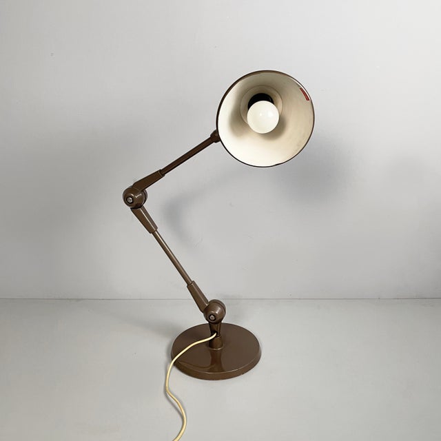 Stilnovo Mid-Century Modern Italian Brown Table Lamp from Stilnovo, 1960s For Sale - Image 4 of 18
