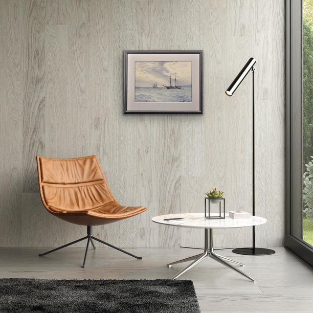 Charles Adderton, Norwegian Barques at Anchor, Lyme Bay, Devon and Dorset, 1890s-1910s, Watercolor For Sale - Image 18 of 18