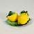 1980s Vintage Hollywood Regency Majolica Lemon Salt & Pepper Shaker - Set of 3 For Sale - Image 6 of 17