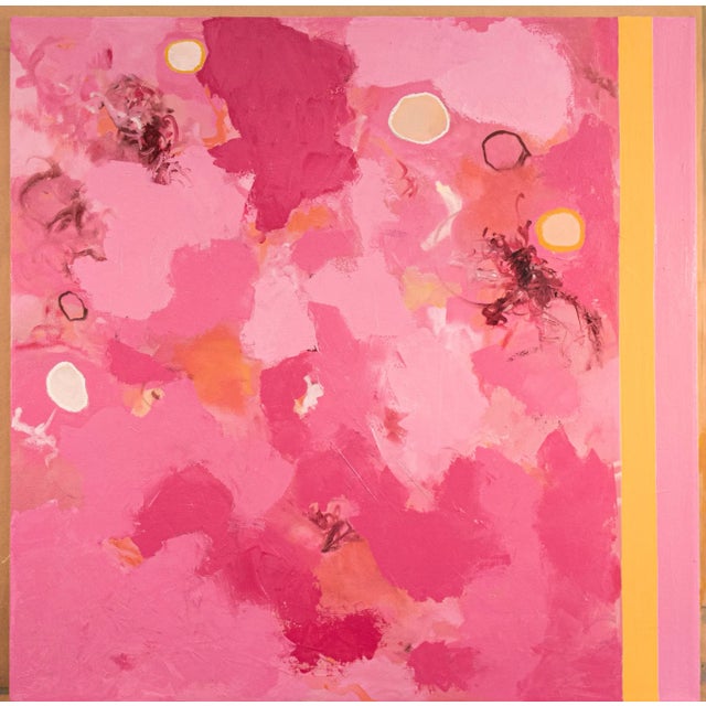 Play #13 — 30x30 Contemporary Abstract Oil Painting by Vincent Salvati For Sale - Image 4 of 10