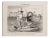 Honoré Daumier, Parisians Surprised by the Tide, Lithograph, 1852 For Sale