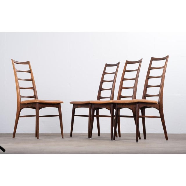 Niels Koefoed Lis Dining Chairs in Rosewood by Niels Koefoed, Denmark, 1960s, Set of 4 For Sale - Image 4 of 12