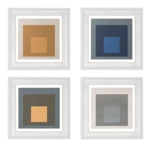Modern Color Squares, Set of 4, Framed Artwork