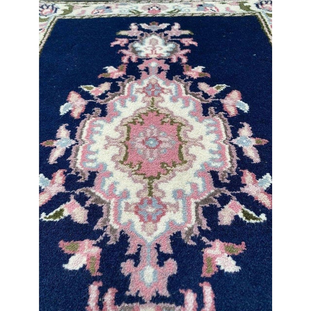 Handwoven Kashan Style Area Rug 2x3 For Sale In Dallas - Image 6 of 8
